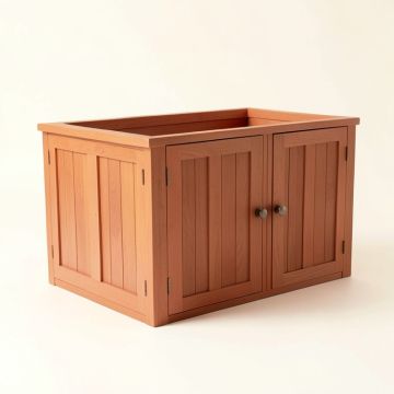 Sage Canyon Empty Furniture-Style Litter Enclosure - Terracotta (synthetic illustration; no displayed measurements)