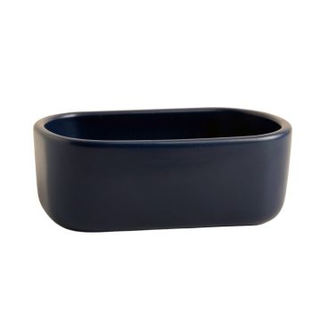 Hazel Crest Empty Railing Planter With Integral Brackets - Navy