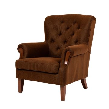 33.5 '' Wide Tufted Wool Wingback Chair