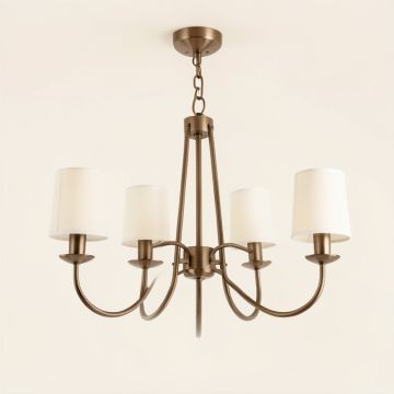 Analia 4 - Light Shaded Drum Chandelier (synthetic illustration; no displayed measurements)