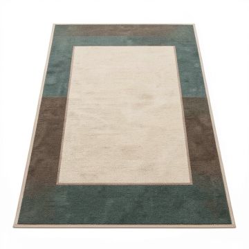 Gainford Beige/Teal/Brown Indoor / Outdoor Area Rug (synthetic illustration; no displayed measurements)