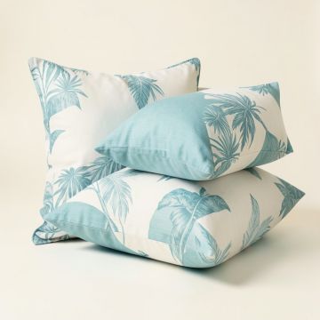Lanai Foliage Indoor/Outdoor, Removable Cover Pillow, & 1 Lumbar Pillow (synthetic illustration; no displayed measurements)