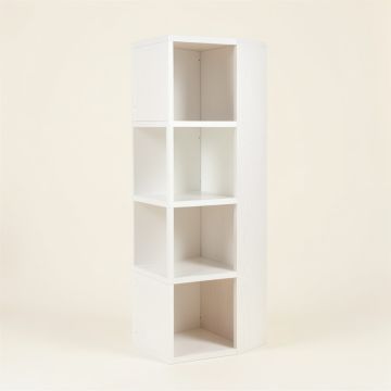 Maple Canyon Narrow Cubby Tower - White (synthetic illustration; no displayed measurements)