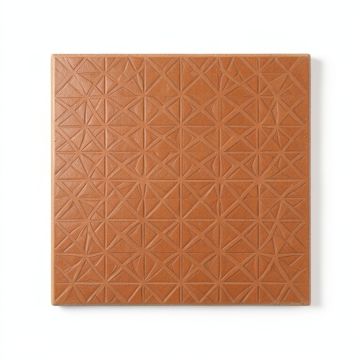 Juniper Bluff Uninstalled Square Decorative Tile - Terracotta (synthetic illustration; no displayed measurements)