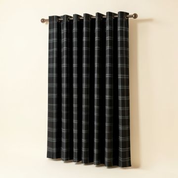 Conor Plaid Blackout Thermal Single Curtain Panel (synthetic illustration; no displayed measurements)