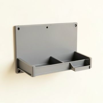 Heath Bluff Empty Wall-Mounted Tool Organizer Panel - Gray (synthetic illustration; no displayed measurements)