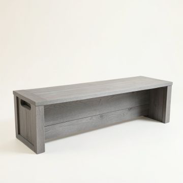 Briar Crest Narrow Outdoor Storage Bench - Gray (synthetic illustration; no displayed measurements)