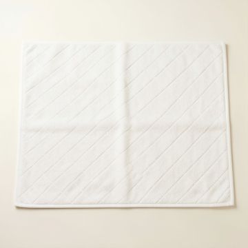 Linden Edge Bath Mat - White (synthetic illustration; no displayed measurements)