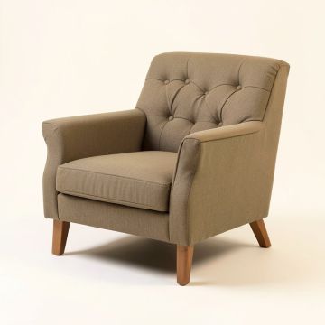 Overbury 30.5 '' Wide Tufted Polyester Chair And A Half (synthetic illustration; no displayed measurements)