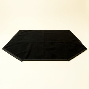 Stone Bluff Rectangular Outdoor Rug - Black (synthetic illustration; no displayed measurements)