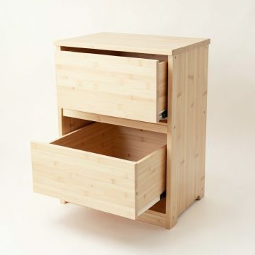 Ash Branch Freestanding Pull-Out Hamper Cabinet - Ivory (synthetic illustration; no displayed measurements)
