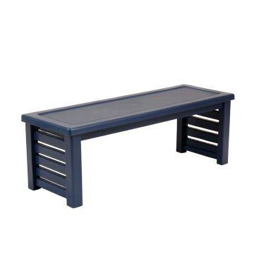 Birch Bend Narrow Outdoor Storage Bench - Navy (synthetic illustration; no displayed measurements)