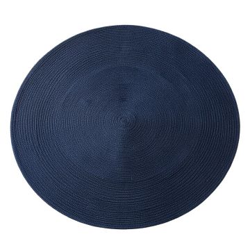 Summit Bluff Round Area Rug - Navy