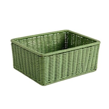Heath Brook Empty Storage Basket - Green