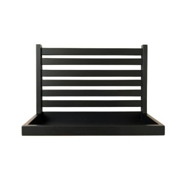 Glen Brook Wall-Mounted Entryway Organizer Shelf - Black