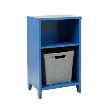 Dawn Bend Freestanding Pull-Out Hamper Cabinet - Blue