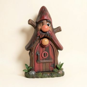 Knothole Door Gnome Garden Welcome Tree Wall Décor (synthetic illustration; no displayed measurements)