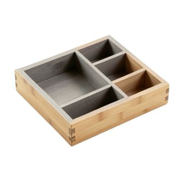 Holly Branch Empty Pantry Drawer Organizer Insert - Gray