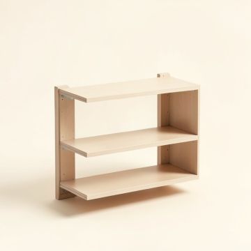 Utility Column Spine Wall Shelf (synthetic illustration; no displayed measurements)