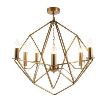 Deloris 4 - Light Candle Style Geometric Chandelier