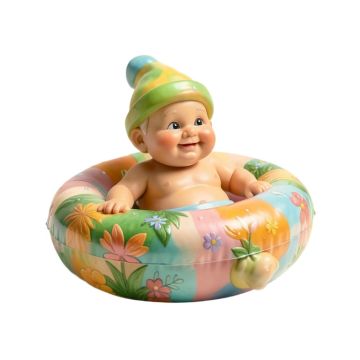 Emeline Sunbathing Sal Pool Floater Gnome Satue