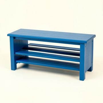 Maple Canyon Shoe Storage Bench - Blue (synthetic illustration; no displayed measurements)
