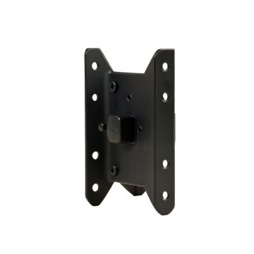Black Fixed Desktop Mount Holds Up To 110 Lbs