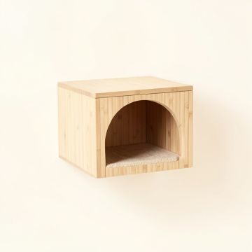 Olive Falls Wall-Mounted Cat Perch - Beige (synthetic illustration; no displayed measurements)