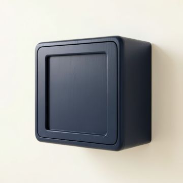 Meadow Branch Wall-Mounted Entry Cabinet - Navy (synthetic illustration; no displayed measurements)
