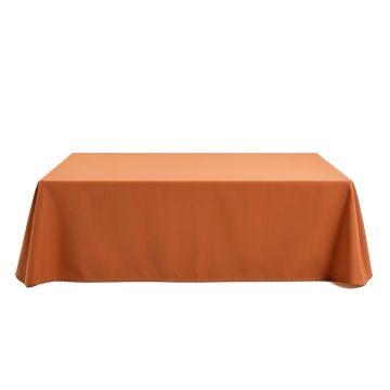 Vale Crest Flat Bed Sheet - Terracotta
