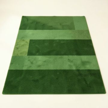 Olive Crest Rectangular Area Rug - Green (synthetic illustration; no displayed measurements)