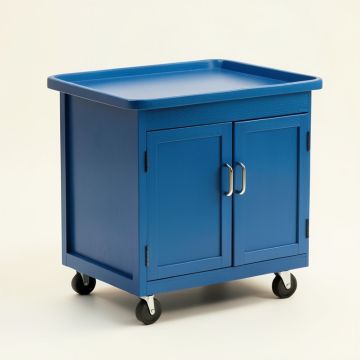 Alder Bend Empty Rolling Workshop Cart - Blue (synthetic illustration; no displayed measurements)
