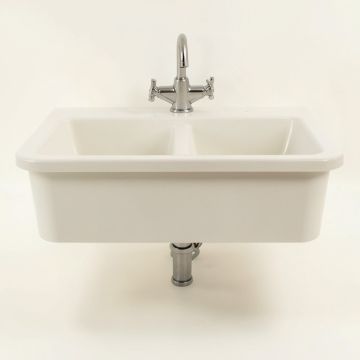 Vault 36 '' L X 21 '' W Double Basin Farmhouse Kitchen Sink (synthetic illustration; no displayed measurements)