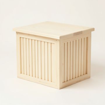 Spruce Branch Closed Outdoor Storage Box - Ivory (synthetic illustration; no displayed measurements)