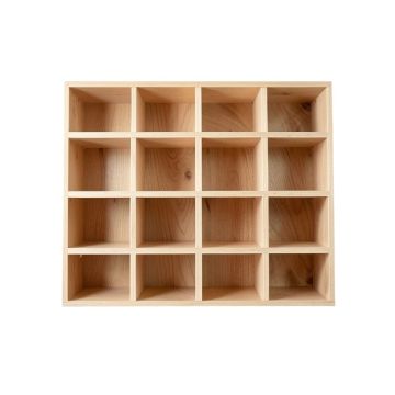 Cedar Bluff Empty Mug-Storage Cabinet Insert - Beige