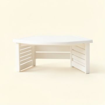 Brook Crossing Narrow Outdoor Storage Bench - White (synthetic illustration; no displayed measurements)