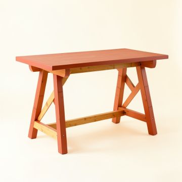 Linden Branch Empty Workshop Workbench - Terracotta (synthetic illustration; no displayed measurements)
