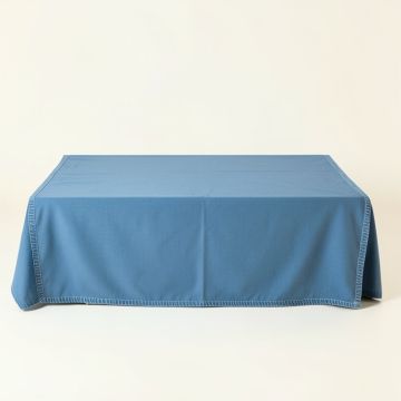 Hill Edge Flat Bed Sheet - Blue (synthetic illustration; no displayed measurements)
