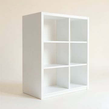 Stone Brook Freestanding Bookcase - White (synthetic illustration; no displayed measurements)