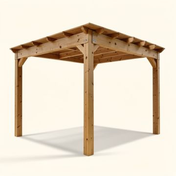 Cedar New Dawn 14 Ft. W X 3 Ft. D Solid Wood Pergola (synthetic illustration; no displayed measurements)