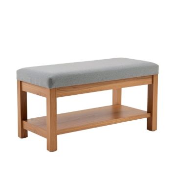 Upholstered Organizer 6 Pair Shoe Storage Bench (synthetic illustration; no displayed measurements)
