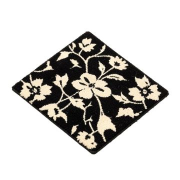 Aprilia Mocha Floral Welcome 30 In . X 18 In . Outdoor Door Mat