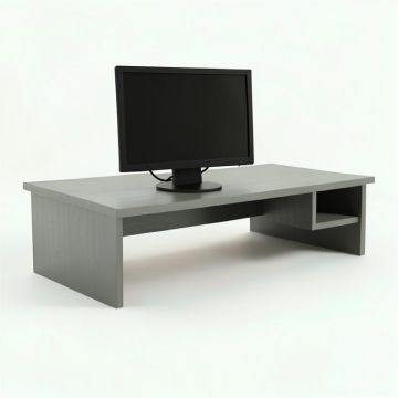 Oak Canyon Desktop Monitor Riser - Gray (synthetic illustration; no displayed measurements)