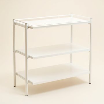 Dawn Bridge Empty Countertop Canister Rack - White (synthetic illustration; no displayed measurements)