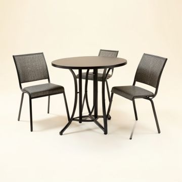 Scoville Aluminum 3 Piece Bistro Set (synthetic illustration; no displayed measurements)