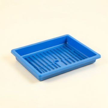 Maple Branch Empty Under-Desk Cable Tray - Blue (synthetic illustration; no displayed measurements)