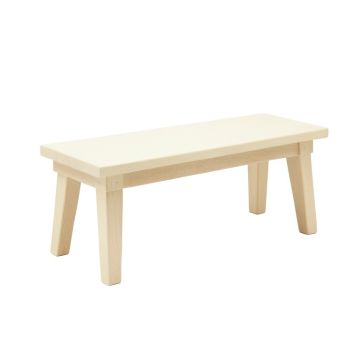 Glen Bend Indoor Bench - Cream (synthetic illustration; no displayed measurements)
