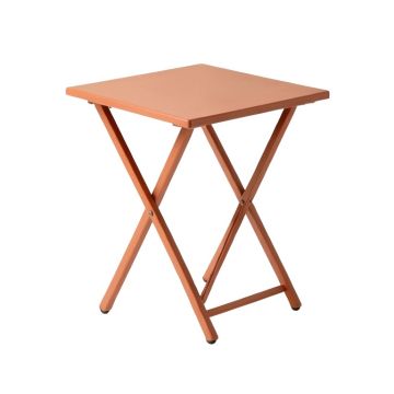 Ash Bluff Compact Balcony Table - Terracotta