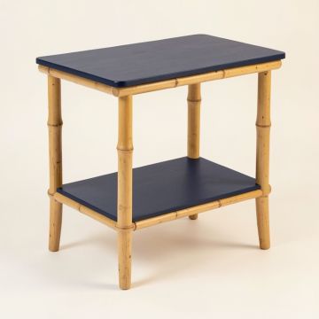 Dune Edge Side Table - Navy (synthetic illustration; no displayed measurements)