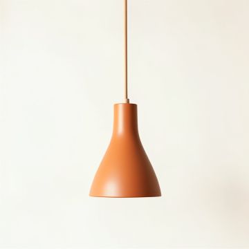 Cedar Crest Pendant Light Suspended From One Plain Cable - Terracotta (synthetic illustration; no displayed measurements)